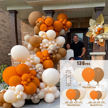 Arche Ballon Mariage Orange Mat — vue 7