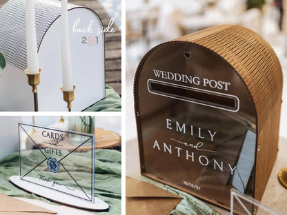 Urne mariage personnalisée boîte aux lettres