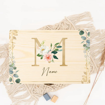 Boîte souvenir mariage initiale personnalisée