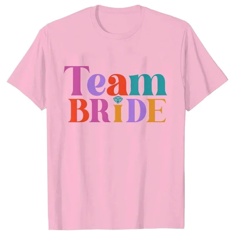 T-shirt EVJF Team Bride Doigt Bagué