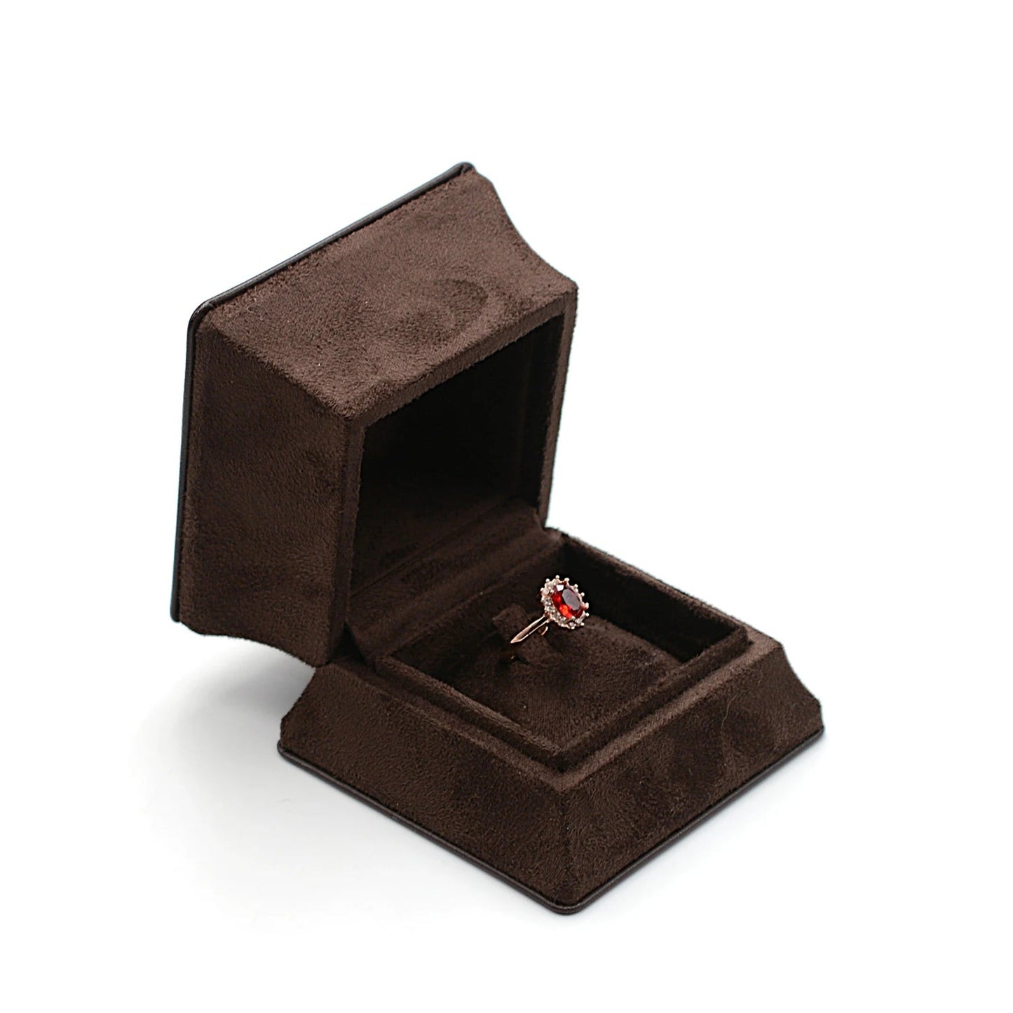 Boite Bague Velours Élégant