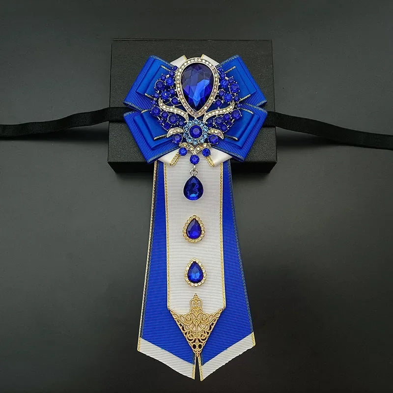 Nœud papillon mariage jabot bijou strass — vue 16