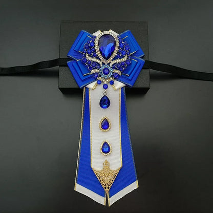 Nœud papillon mariage jabot bijou strass — vue 16