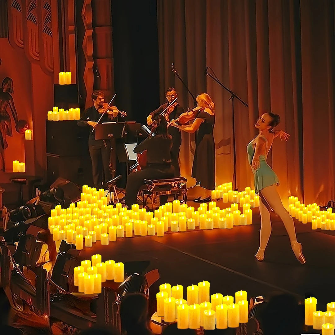 Bougies LED Sans Flamme Réalistes Mariage