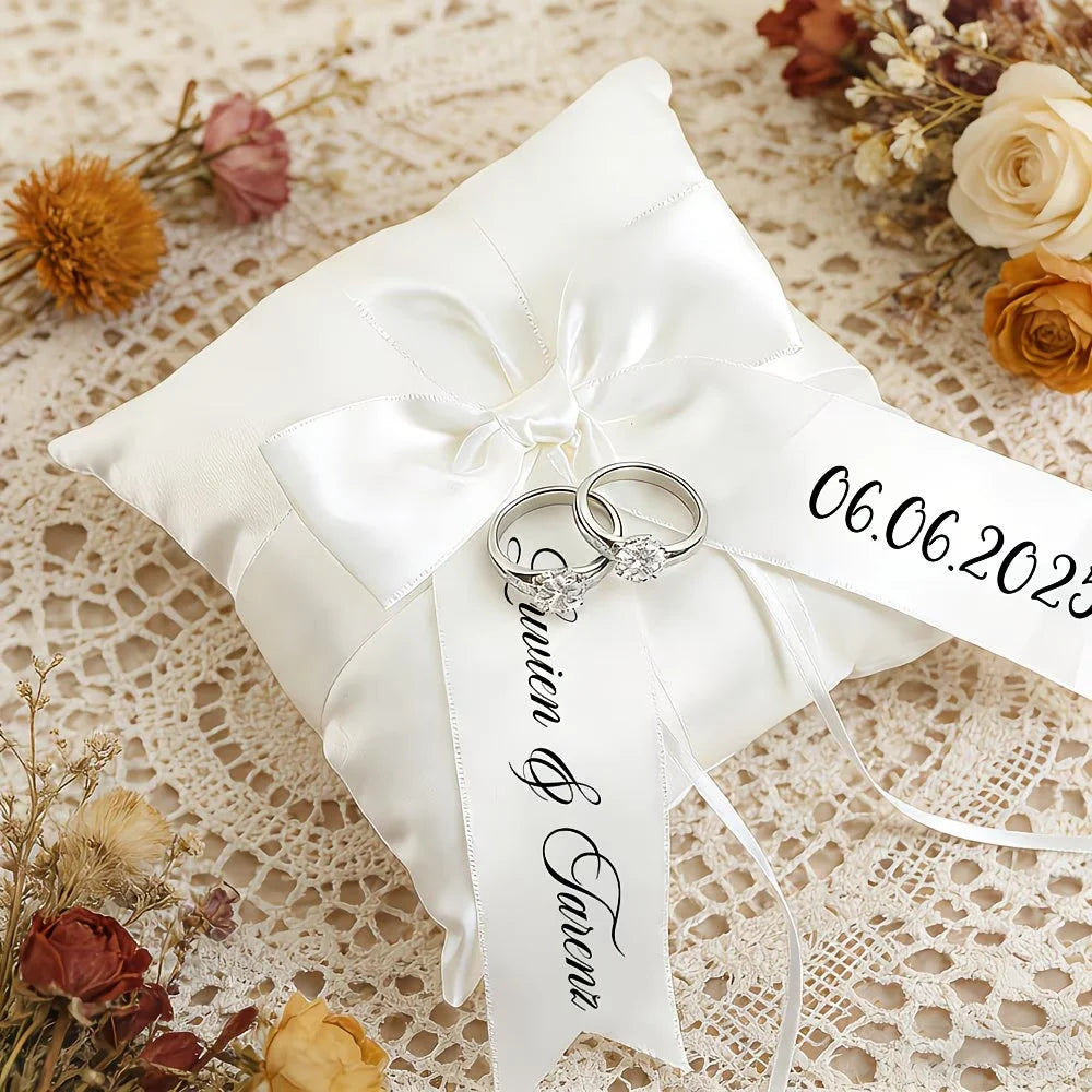 Coussin Alliance Blanc Personnalisé