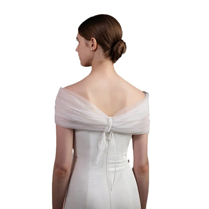 Étole Mariée Tulle Épaules Dénudées