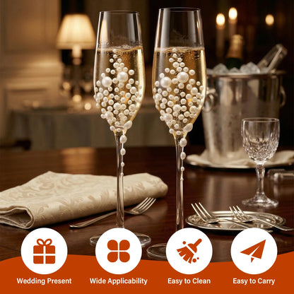 Flûtes champagne cristal des mariés