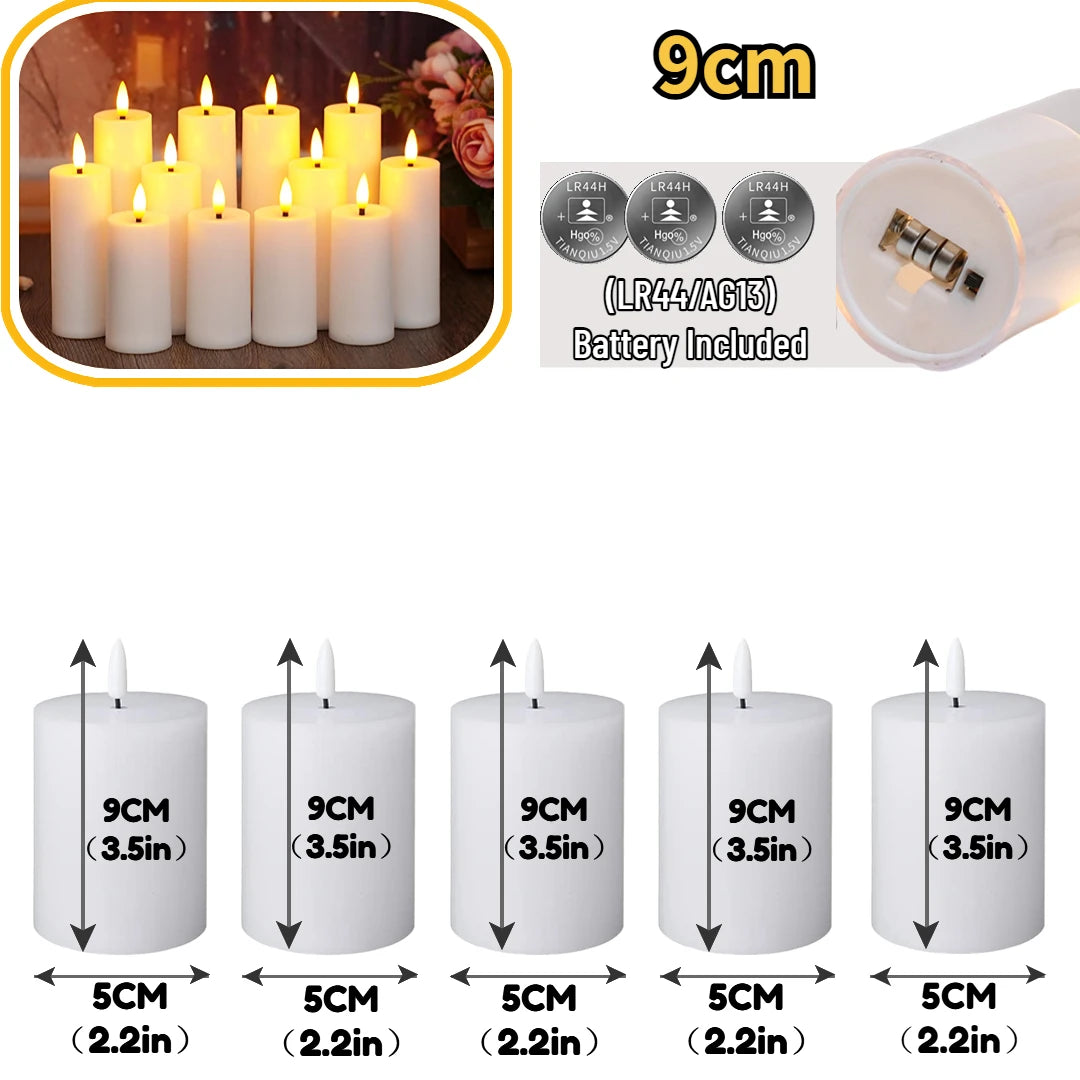 Bougies LED Piliers Mariage