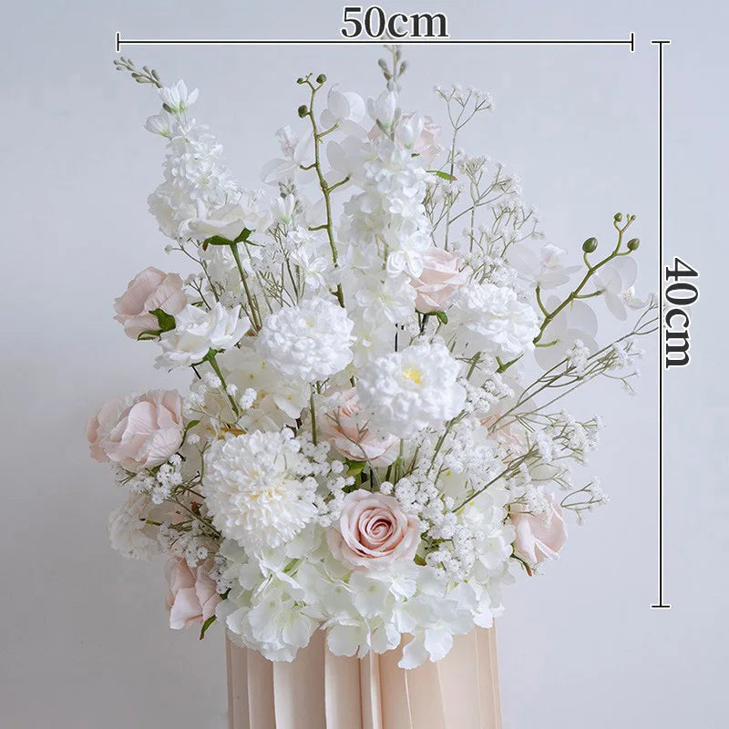 Composition Fleurs Artificielles Mariage Blanche — vue 10