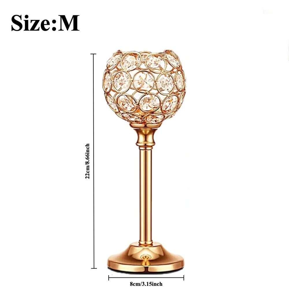 Bougeoir Cristal Trois Coupelles Mariage