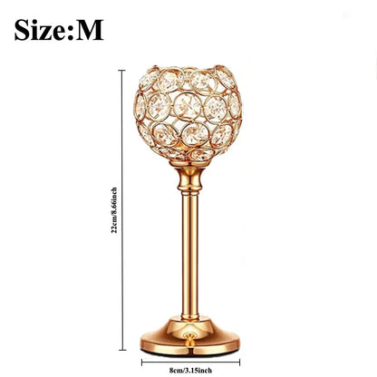 Bougeoir Cristal Trois Coupelles Mariage