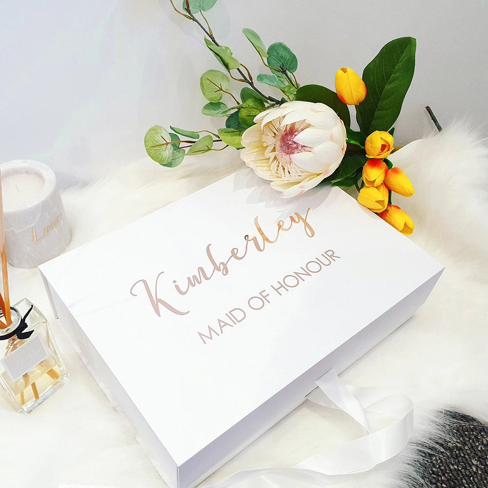Coffret cadeau mariage personnalisé demoiselle d'honneur