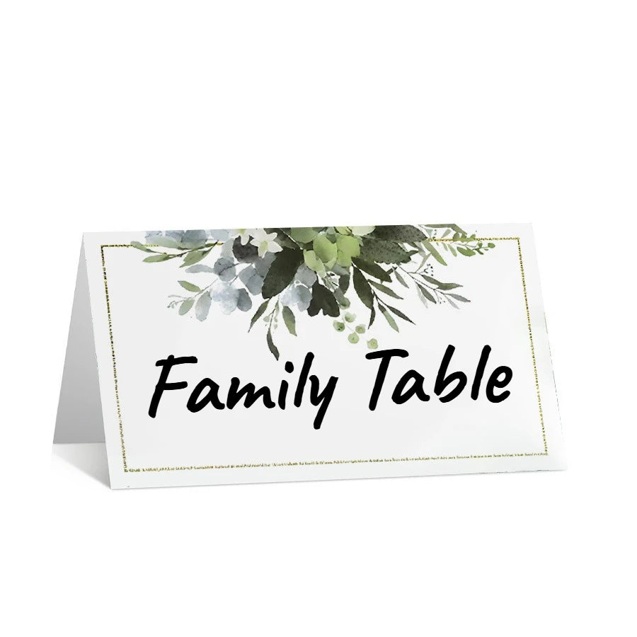 Marque-Places Mariage Feuillage Eucalyptus