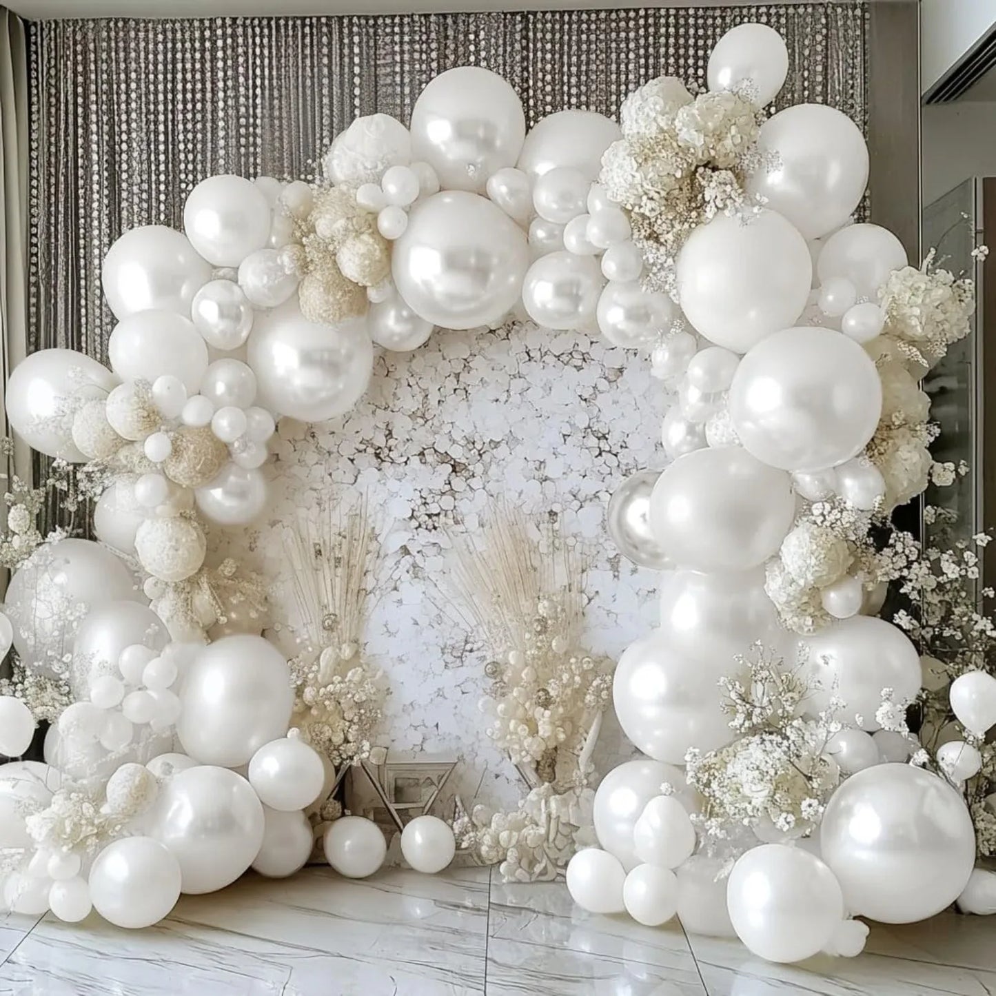 Arche Ballon Mariage 122 Ballons Nacrés