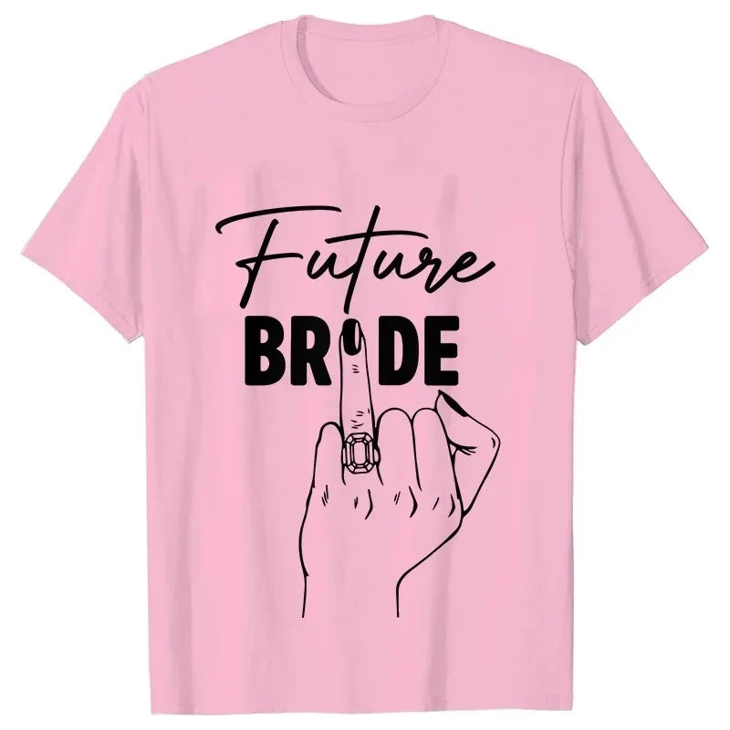 T-shirt EVJF Team Bride Doigt Bagué