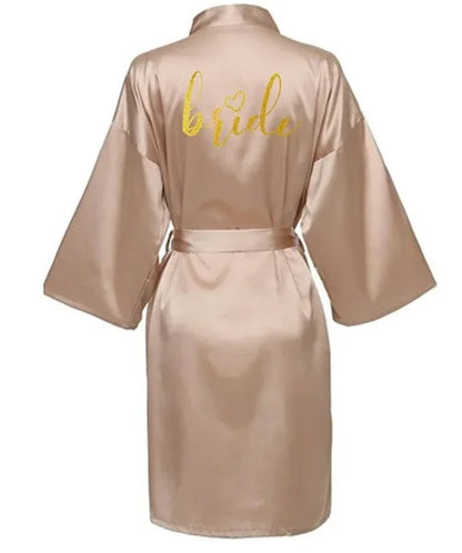 Kimono Satin Lettres Dorées