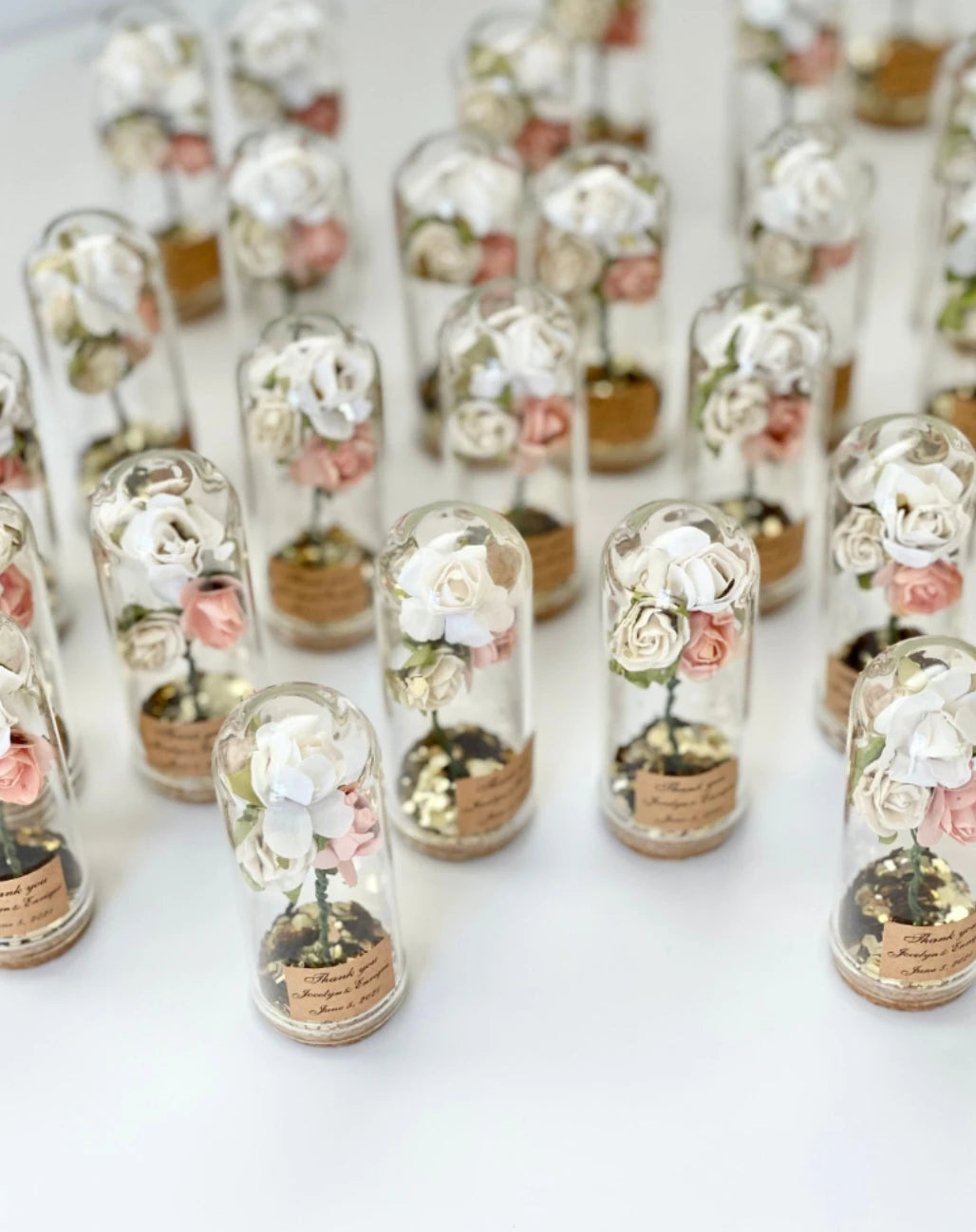 Mini cloche verre cadeau invité mariage — vue 5