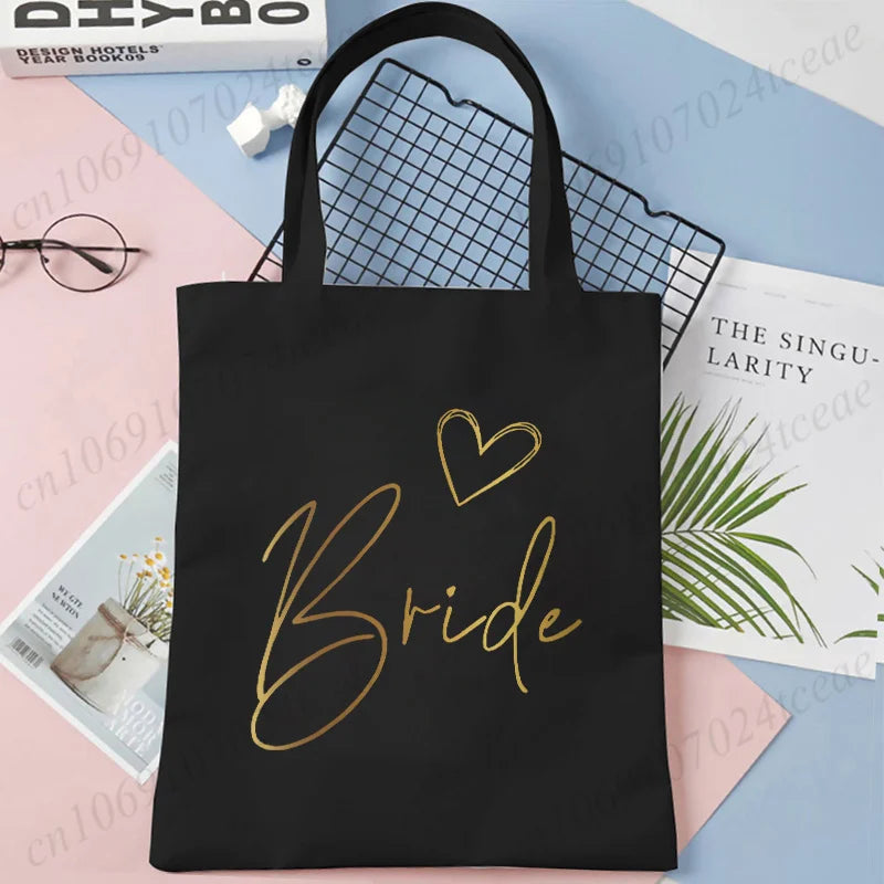 Tote bag EVJF Team Bride toile