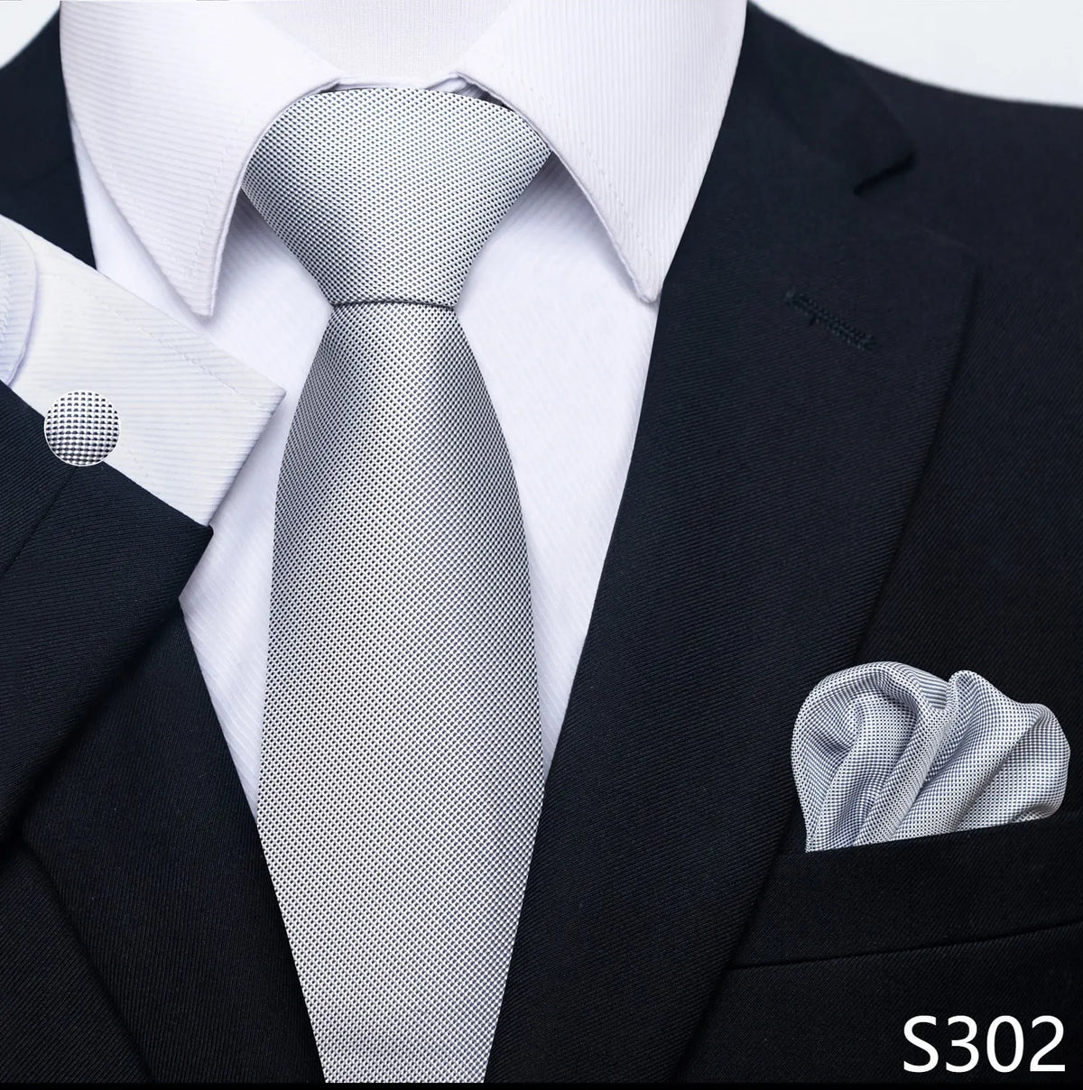 Coffret cravate mariage homme et pochette