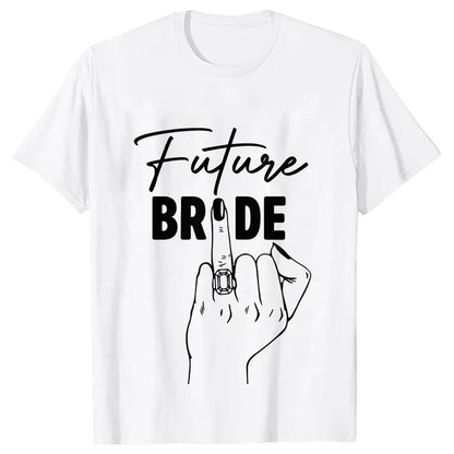 T-shirt EVJF Team Bride Doigt Bagué