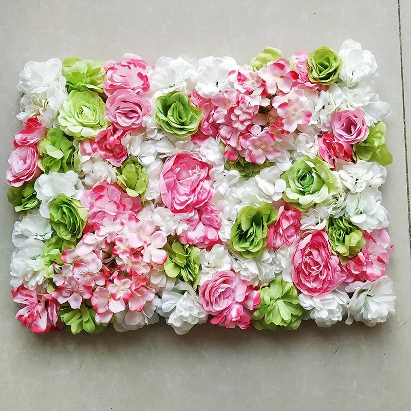 Mur de Roses Artificielles Mariage — vue 24