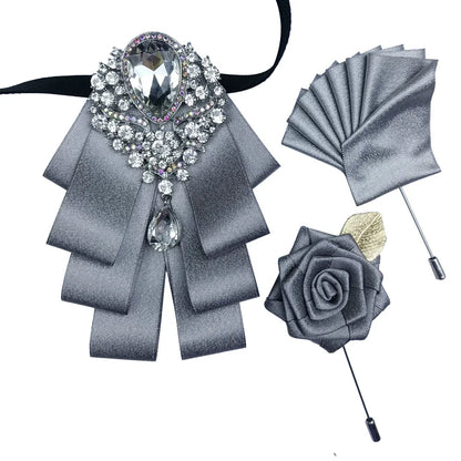Nœud papillon mariage bijou et pochette — vue 8
