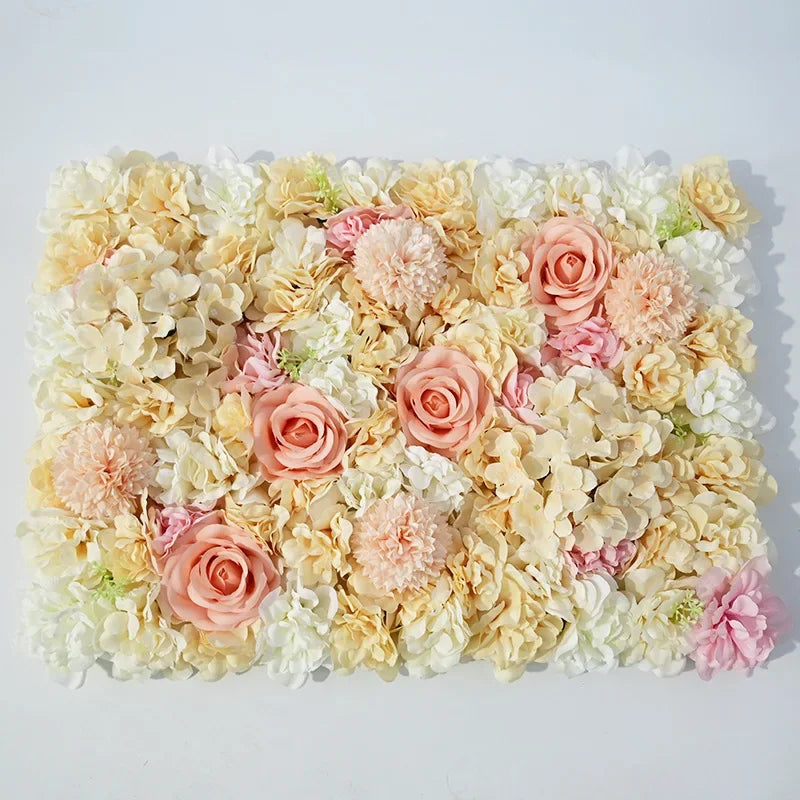 Mur de Roses Artificielles Mariage — vue 5
