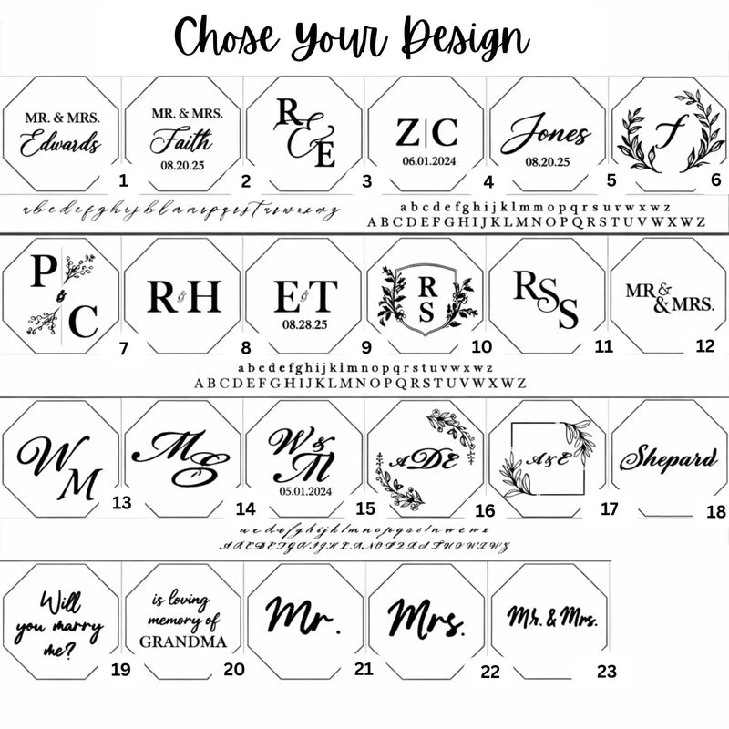 Boîte alliance octogonale velours personnalisée — vue 5