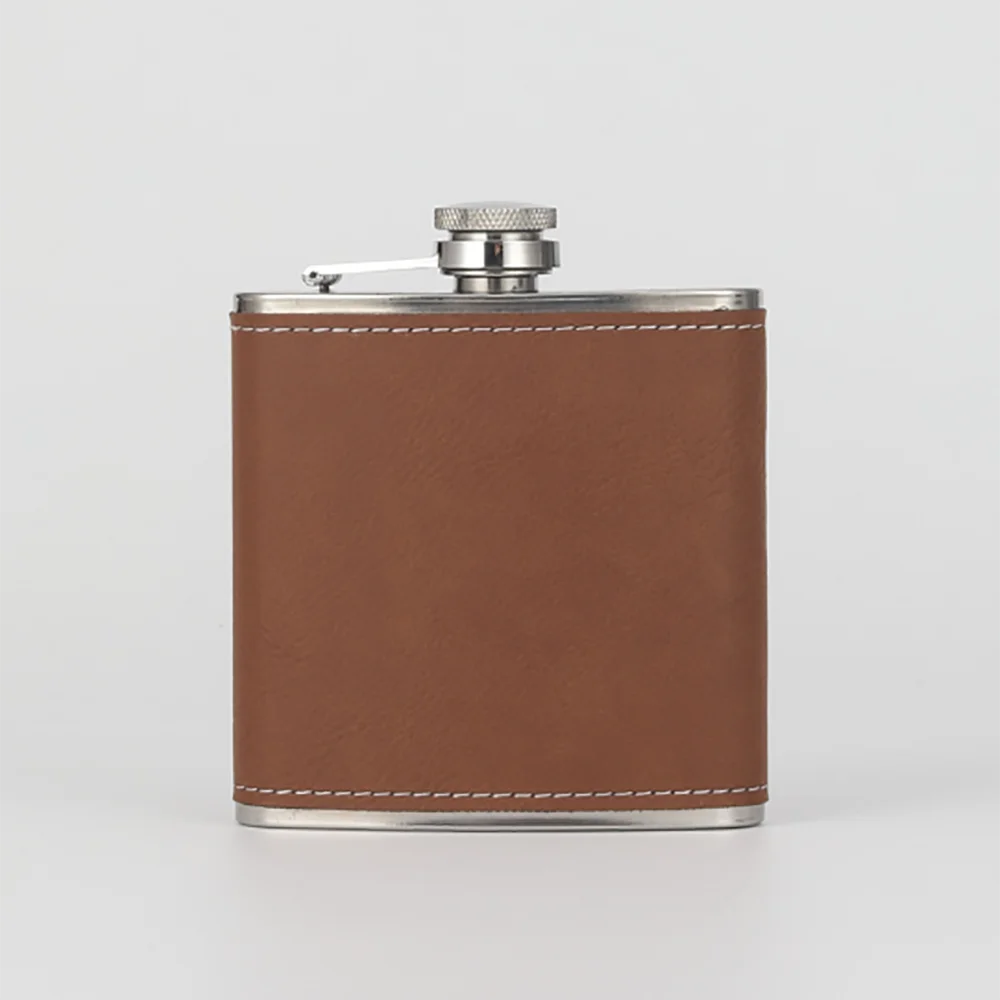 Flasque Cuir Gravée Témoin Mariage — vue 8
