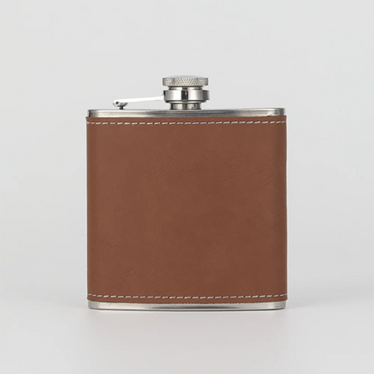 Flasque Cuir Gravée Témoin Mariage — vue 8