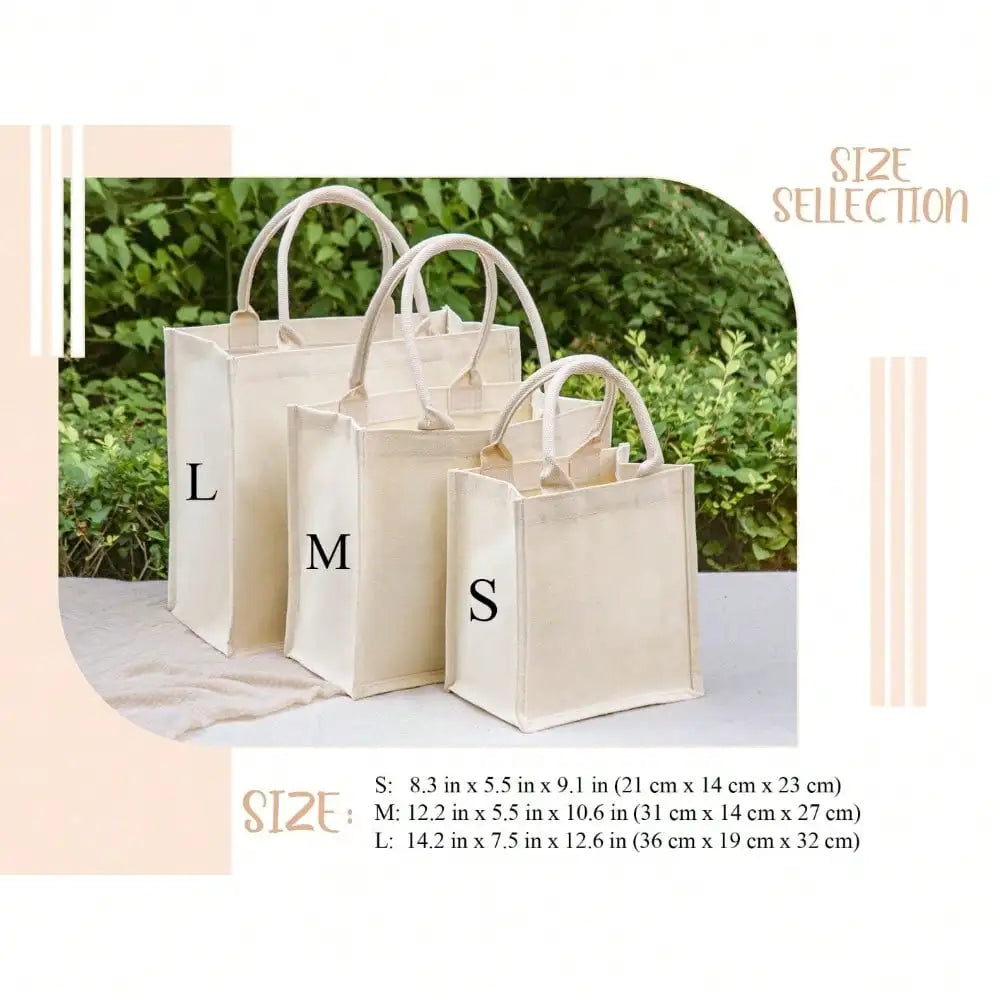 Sac Cabas Toile Demoiselle d'Honneur