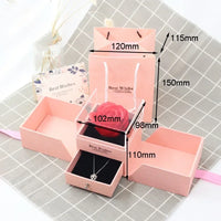 Coffret bague rose éternelle avec sac — vue 5