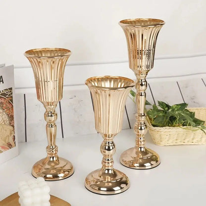 Vase Doré Centre de Table Mariage — vue 3