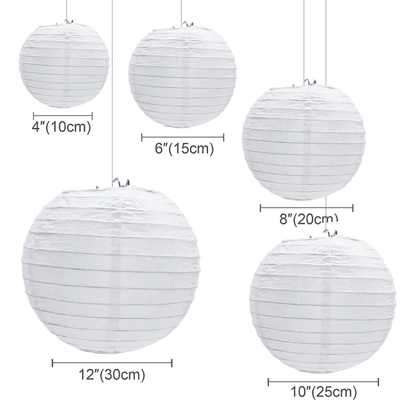 Lanternes Papier Mariage Suspendues