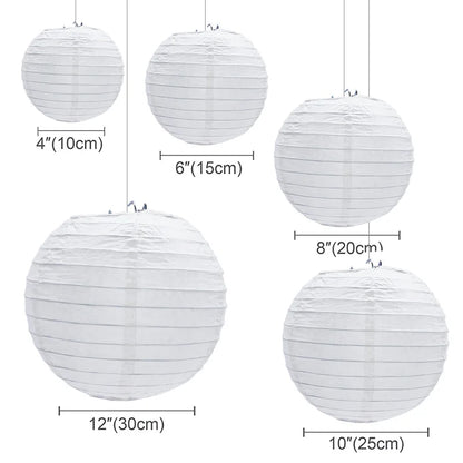Lanternes Papier Mariage Suspendues