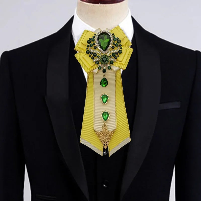 Nœud papillon mariage jabot bijou strass — vue 3