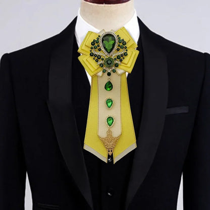 Nœud papillon mariage jabot bijou strass — vue 3
