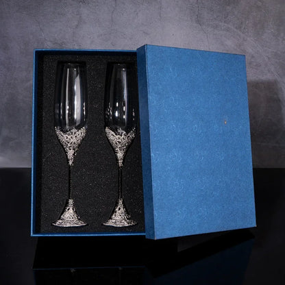 Flûte Champagne Mariage Cristal Strass — vue 12