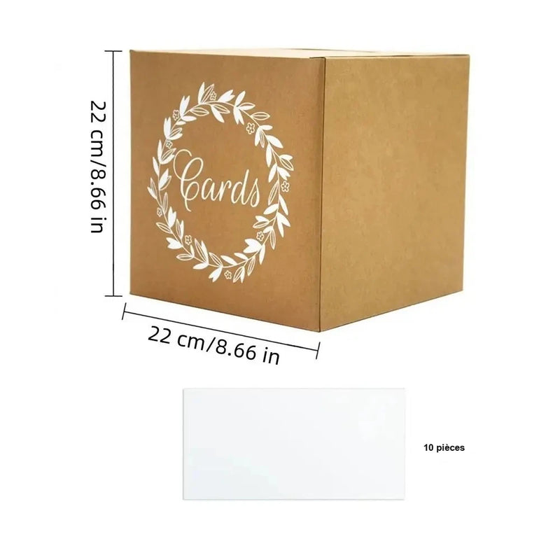 Urne de Mariage Élégante avec Cartes de Vœux — vue 9