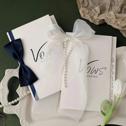 Duo de carnets de vœux mariage minimalistes