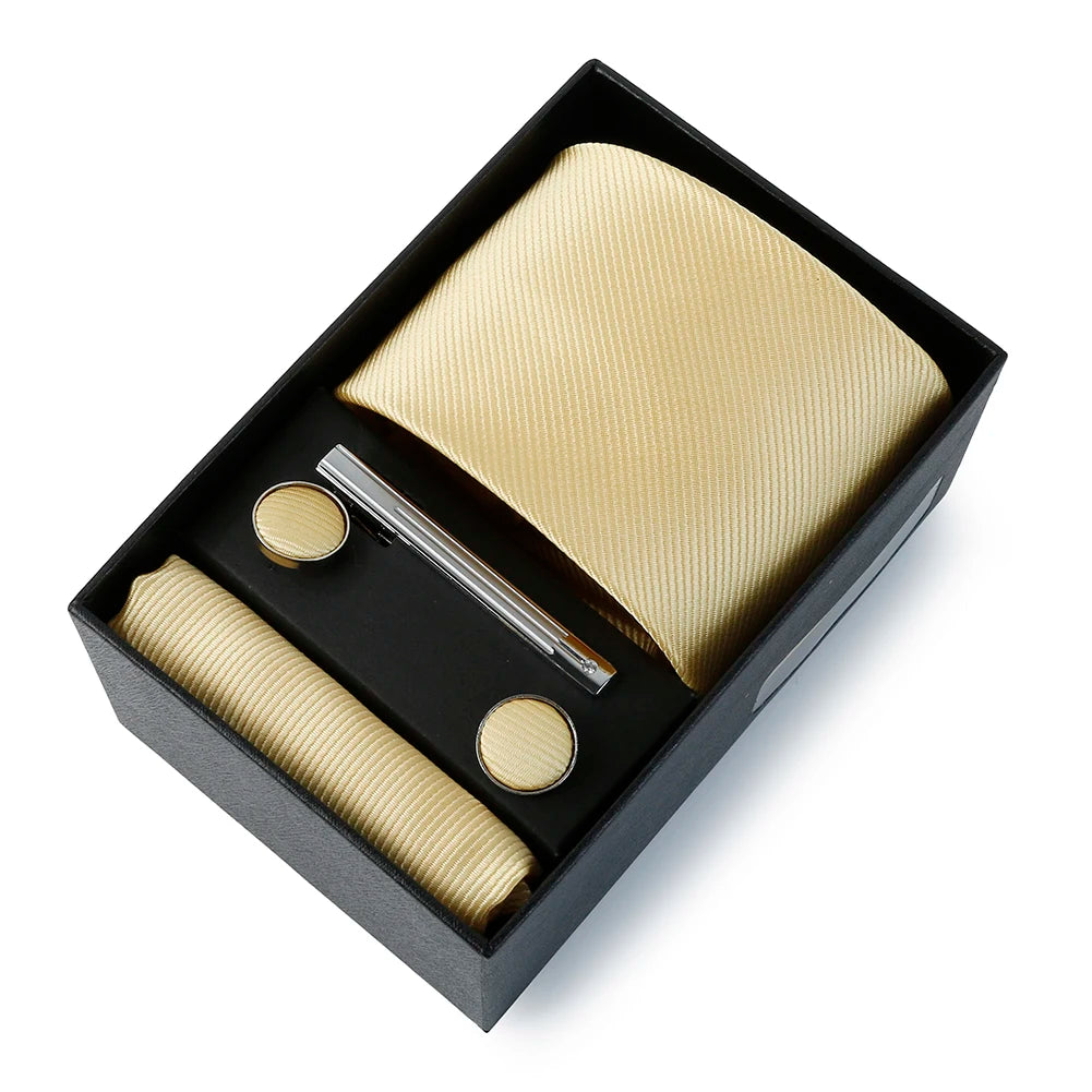 Coffret Cravate Mariage Unie avec Pince — vue 18