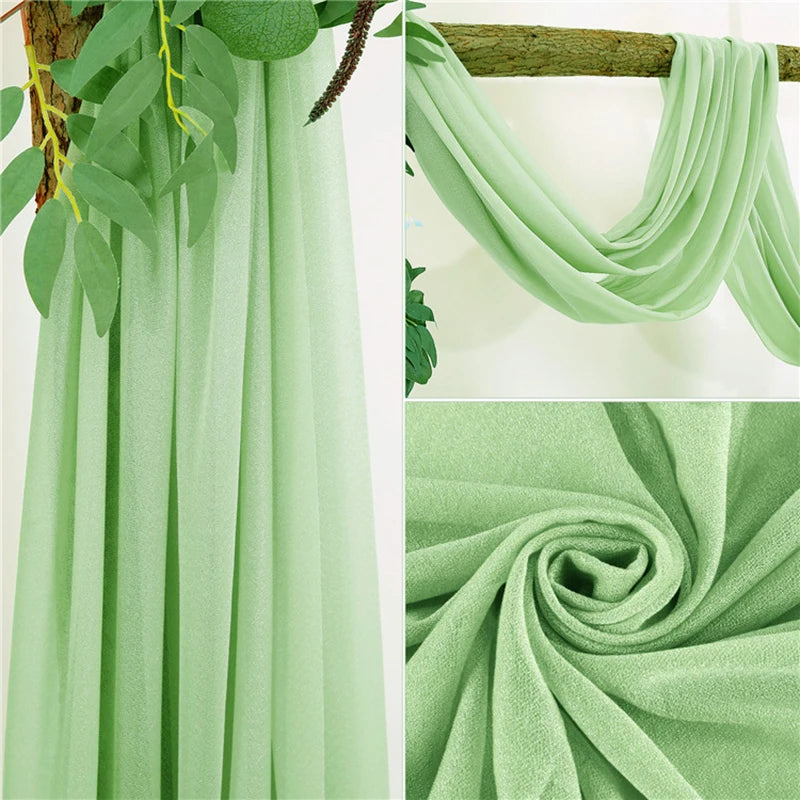Voilage Arche Mariage Mousseline 12 Coloris