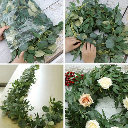 Guirlande d'Eucalyptus Artificiel Vert