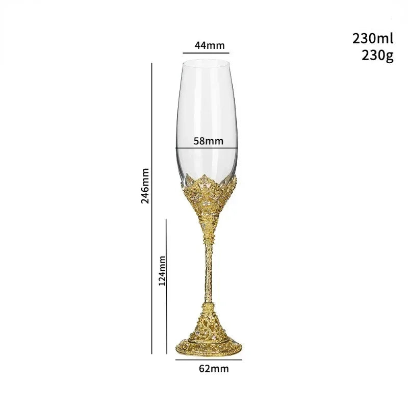 Flûte Champagne Mariage Cristal Strass — vue 6