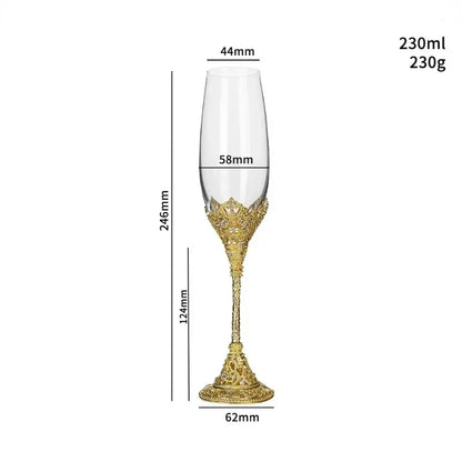 Flûte Champagne Mariage Cristal Strass — vue 6