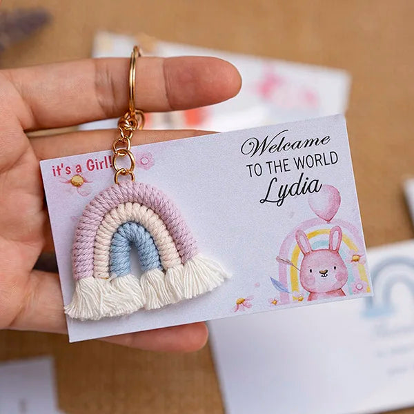 Cadeau invité mariage porte-clés macramé — vue 17