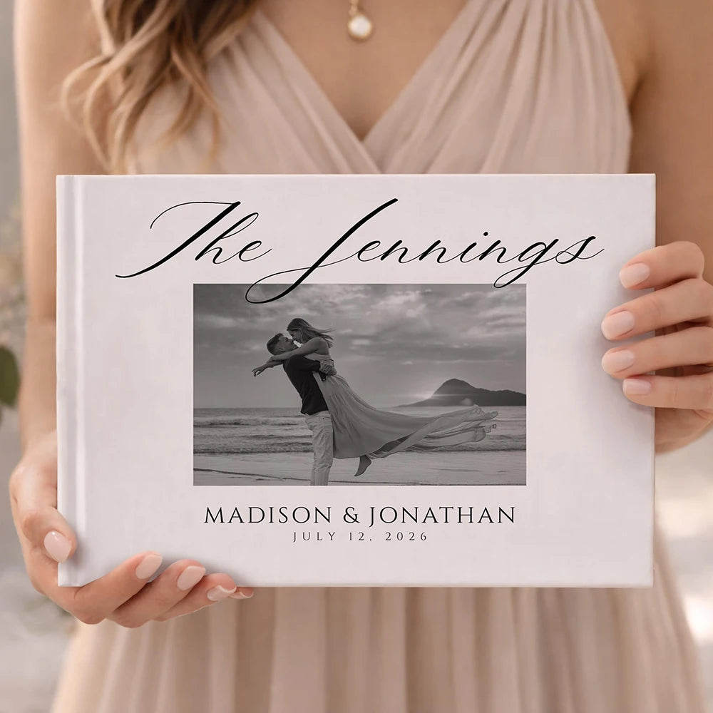 Livre d'or mariage album photo personnalisé — vue 3
