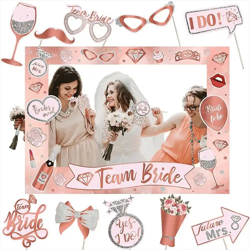 Kit photobooth EVJF cadre et accessoires