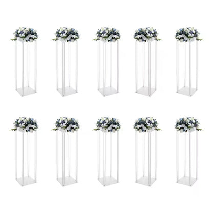Colonne Centre de Table Mariage Acrylique Transparente
