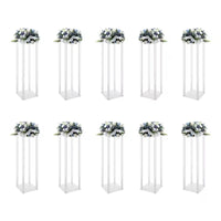 Colonne Centre de Table Mariage Acrylique Transparente — vue 2